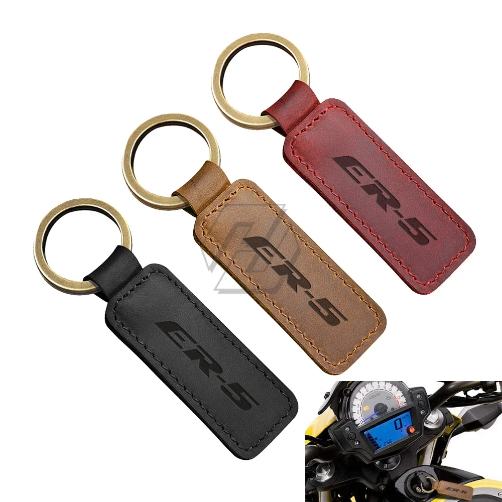 

Motorcycle Cowhide Keychain Key Ring Case for ER-5 ER-5N ER5N