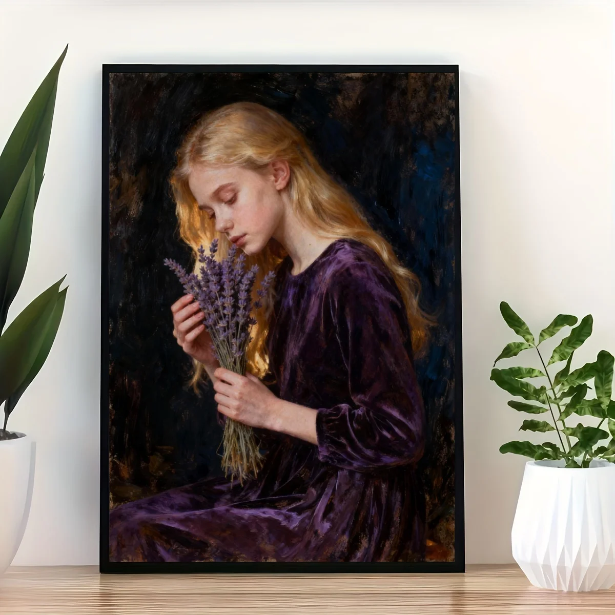 Custom Oil Painting Style Portrait Personalized Frameless Poster Photo Canvas Creative Gift Modern Home Living Room Decor