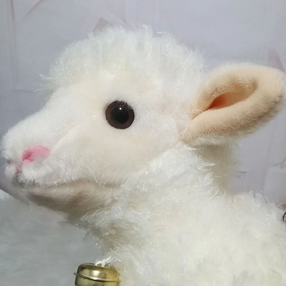 PP Cotton Baby Lamb Plush Doll 25/30cm Fluffy Big Ears Sheep Plush Toys Lovely Cute Baby Sheep Keychain Kids Gift