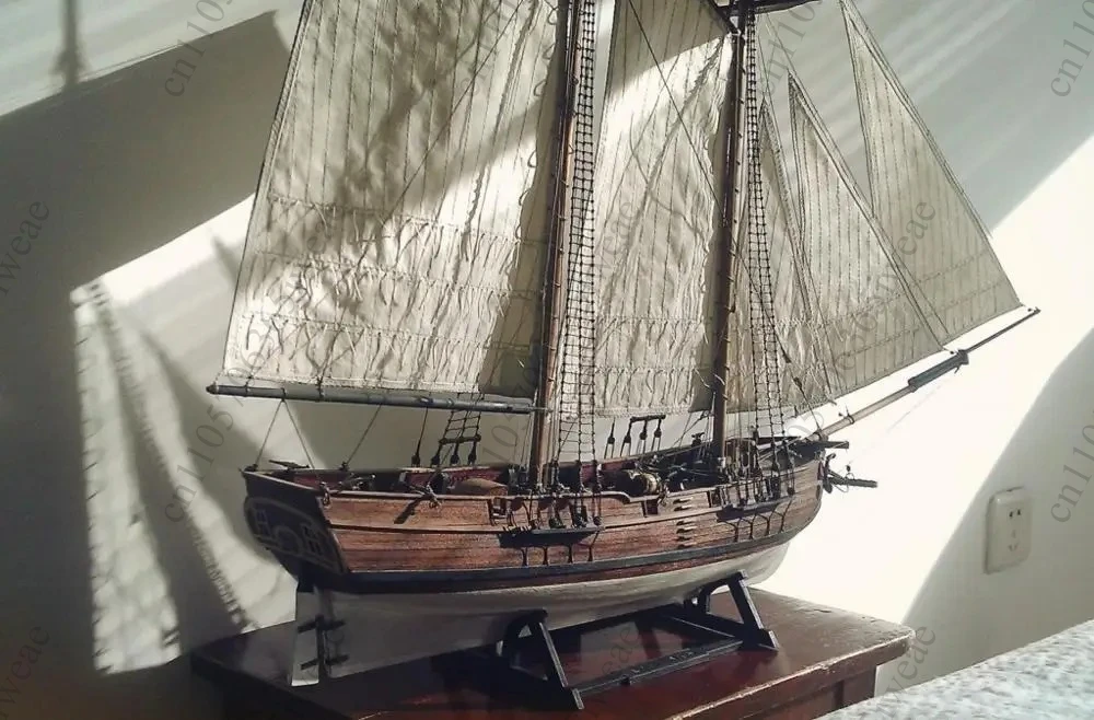 Ship Wooden Model Scale 1/60 Ship Model Building Kits Adventure Pirate Ship