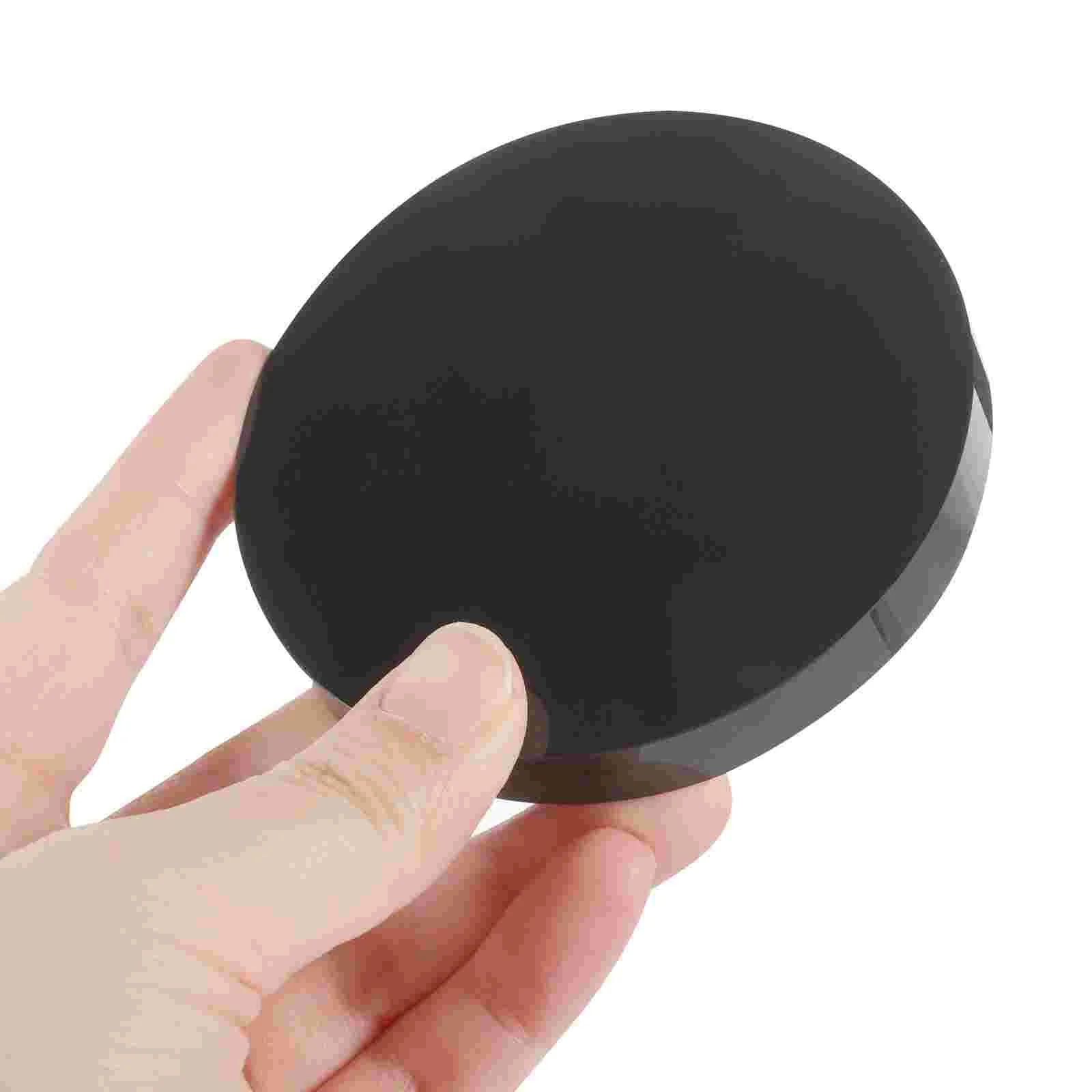 Black Circle Mirror Obsidian Round Coffee Table Decorations for Living Room Dining Shui