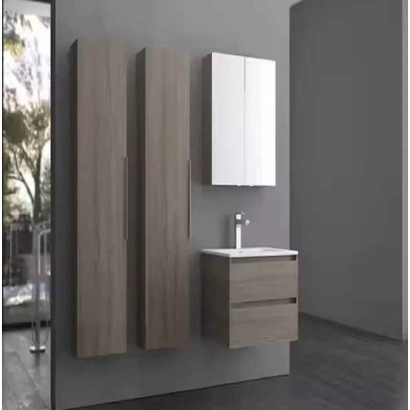 Tall Bathroom Vanity with Mirror for Modern and Luxury Bathroom Melamine Bathroom Vanity Supplier