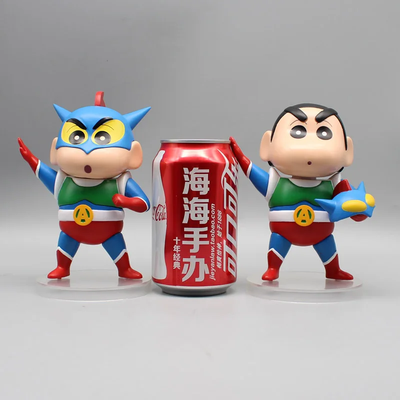 15cm Crayon Shin-chan Gk Figure Model Kinetic Light Wave Crayon Shin-chan Children's Toys Ornaments Christmas Gift