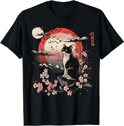 Kawaii Cat Anime Japanese Retro Men Women Kids Funny Cat T-Shirt  Graphic T Shirts  Y2k Top  Shirts for Women  Camisetas