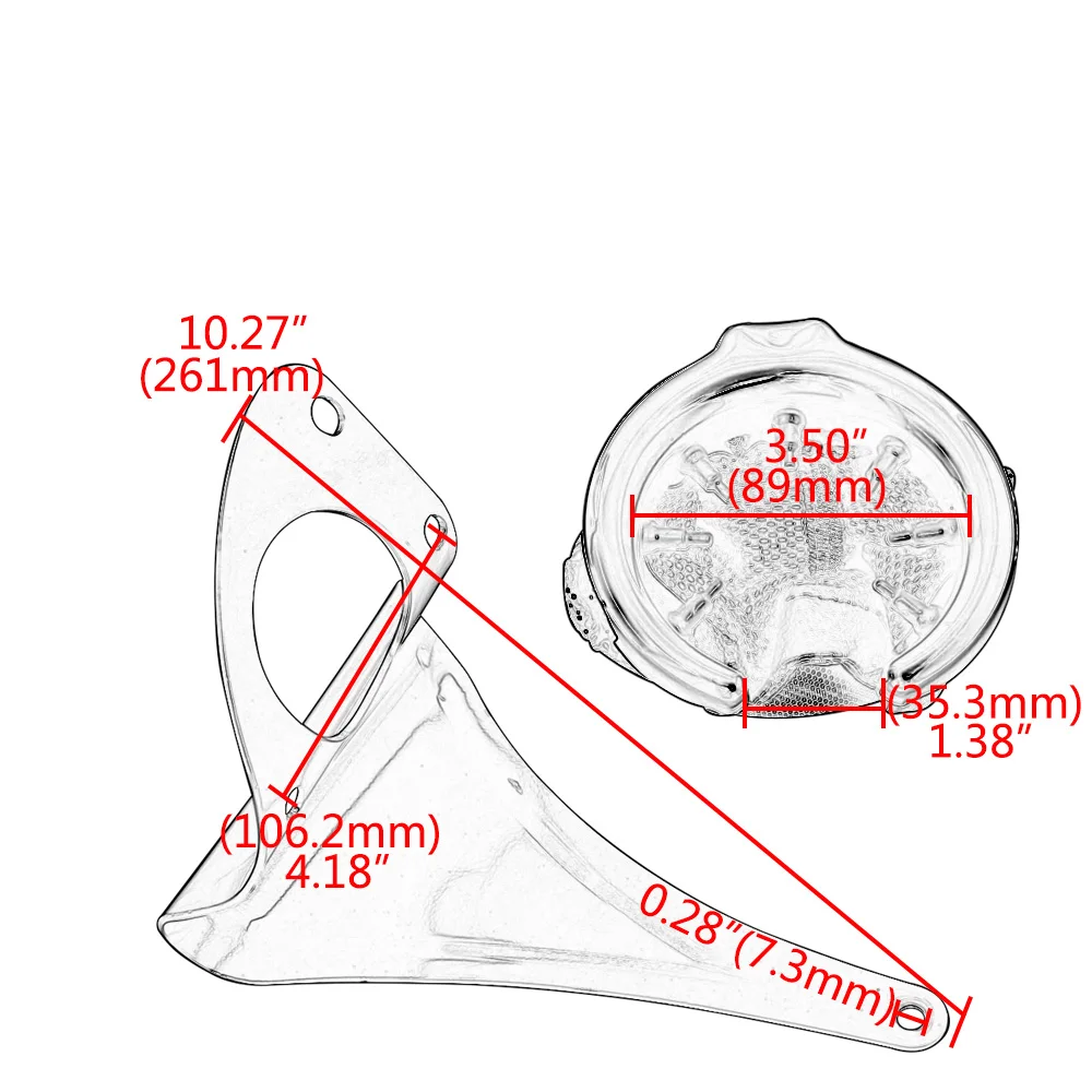 ل هارلي ديفيدسون بجولة الطريق الإنزلاق إلكترا الإنزلاق CVO الترا ثلاثي 2014-2020 دراجة نارية الركاب قوس الخلفية شرب كأس حامل #5