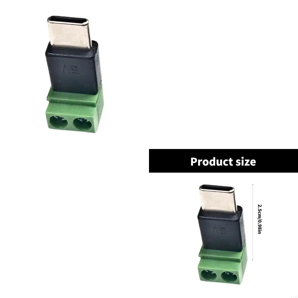 

Тип C «папа» на 2-контактный разъем 5 В без пайки, преобразователь зарядного адаптера для смартфонов, планшетов и адаптеров