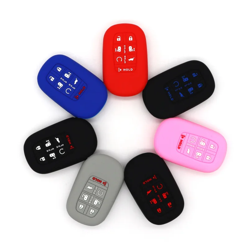 For New HONDA Alison Odyssey 7-key Silicone Car Key Case multi Colors