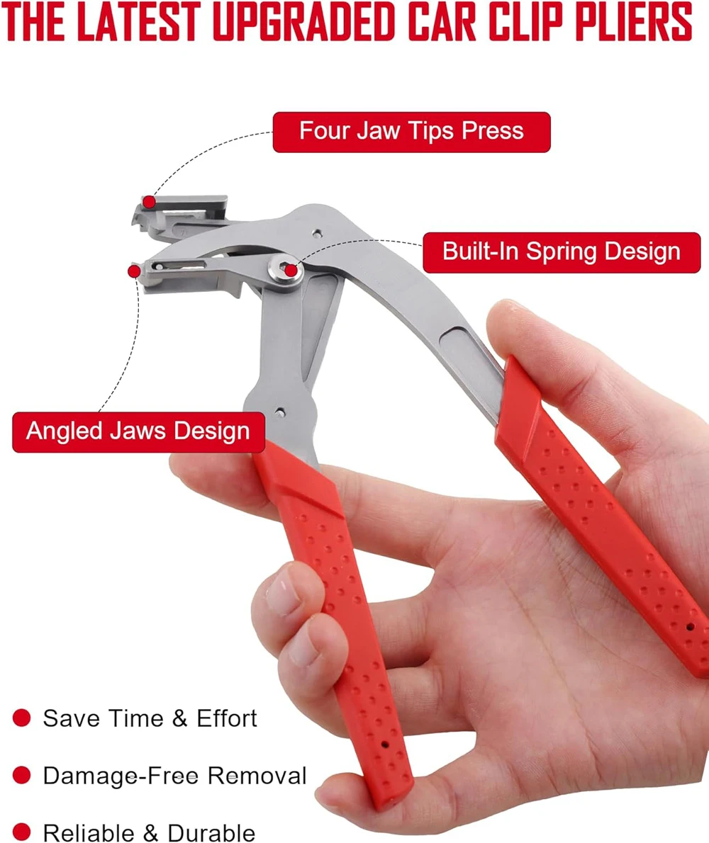 New Car Clip Pliers Trim & Door Panel Removal Tool Auto Fastener Clip Removal Pliers Damage-Free Automotive plastic Clip Remover view 3