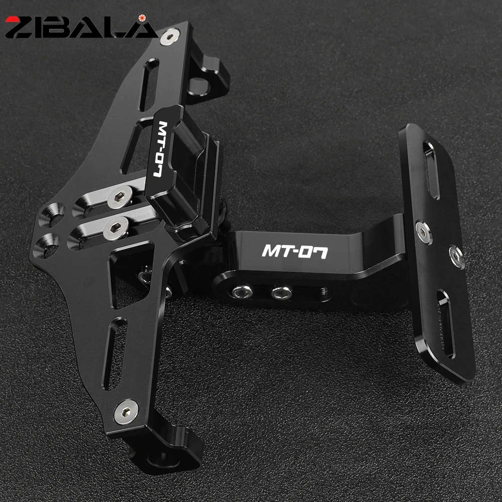 

For Yamaha MT07 MT 07 MT-07 2014 2015 2016 2017 2018-2023 2024 License Plate Holder Number Rear Tail Tidy Fender With Led Light