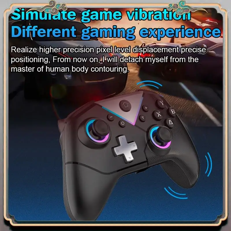 

Game Console Six-Axis With Wake-Up Macro Programmable Wireless Bluetooth Controller Game Controller For Switch Durable White