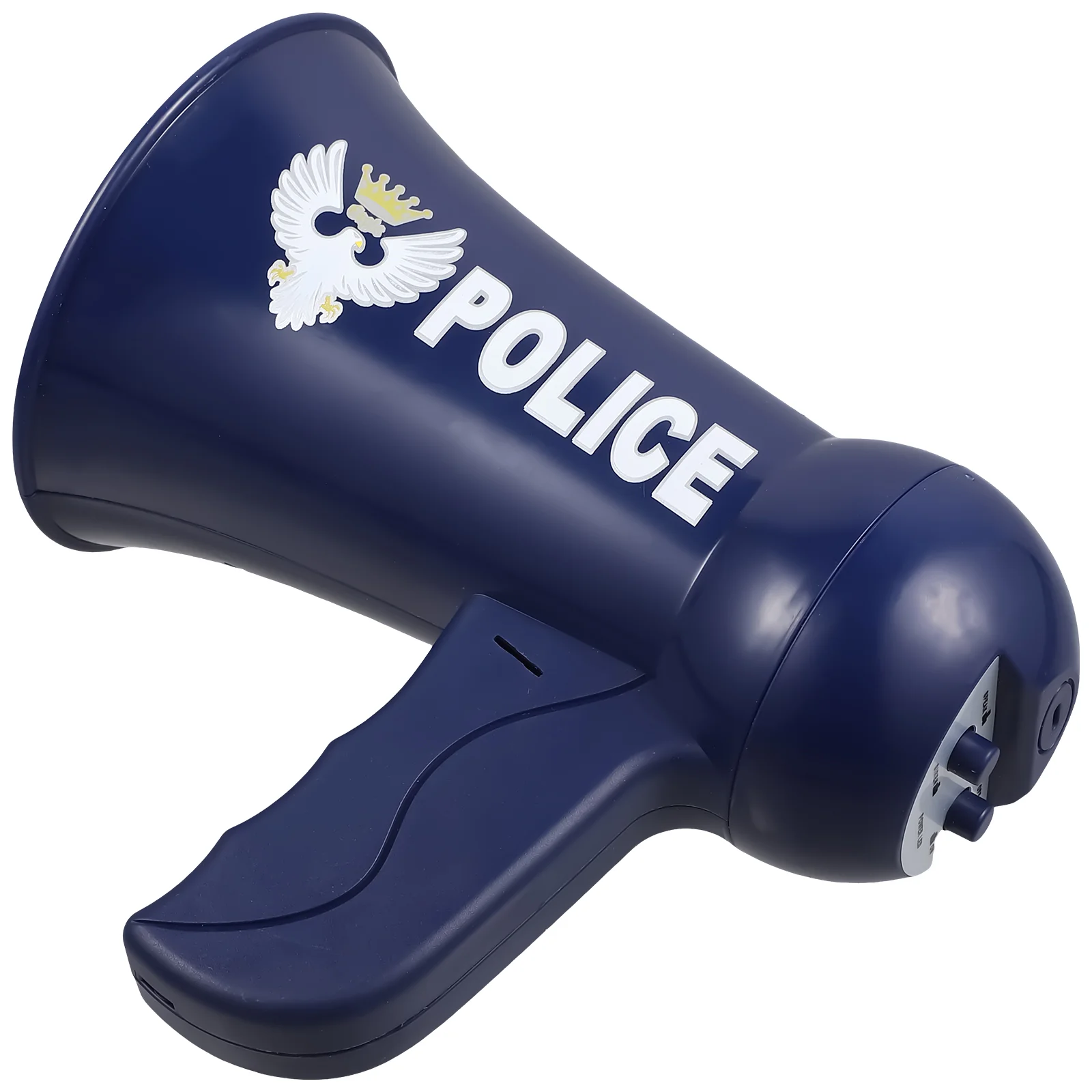 Police Megaphone Toy Funny Guide Loudspeaker Toy Role Cosplay Toy for Kid Child Boy without Batteries (Random Button Style)