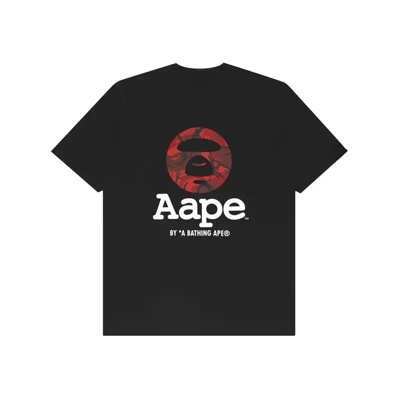 Trendy brand AAPE summer loose ape head men and women versatile casual cartoon short-sleeved T-shirt top