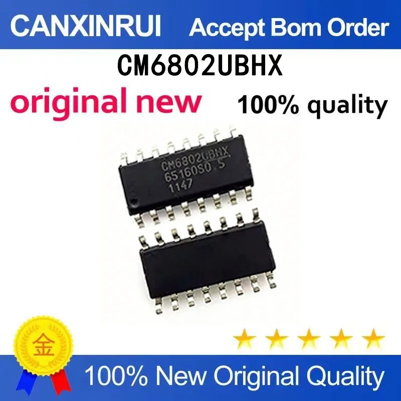 

(5-100 PCS) Brand new original CM6802UBHX CM6802 SMT SOP16 IC integrated circuit spot chip
