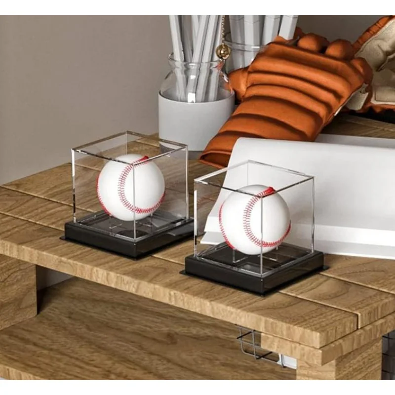 Quality Acrylic Baseball Box Display Golf Tennis Ball Transparent Case For Souvenir Storage Box