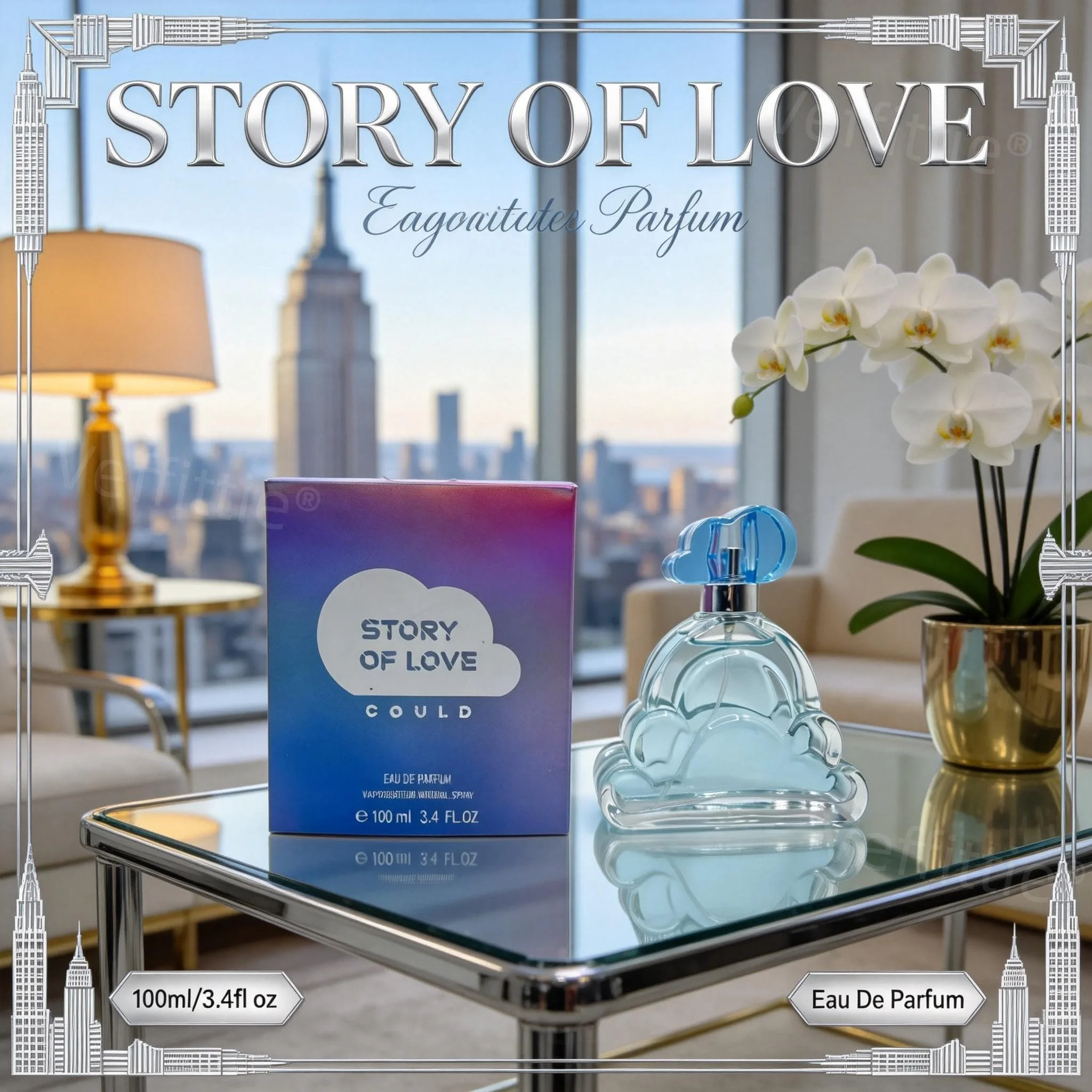 

Executive Cloud Orchid Eau De Toilette 100ml, Long Lasting Fresh Citrus Musk Aroma, Refined Scent for Professional Commute Days