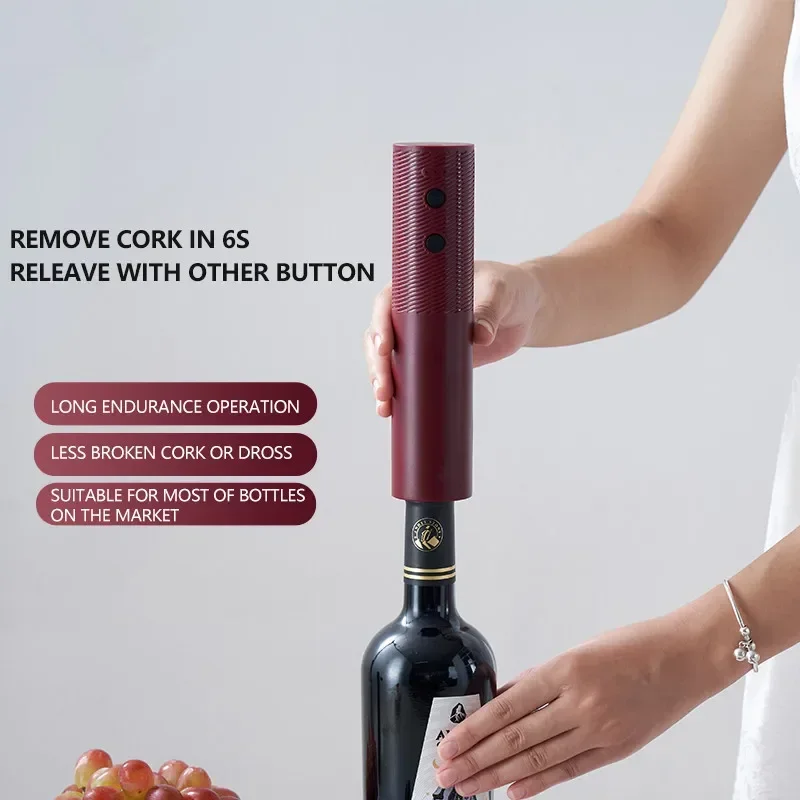 

Electric Wine Bottle Opener Charged Automatic Reusable Easy Carry Red Wine Opener Gift Waiter Women Kitchen Party Bar gadgets