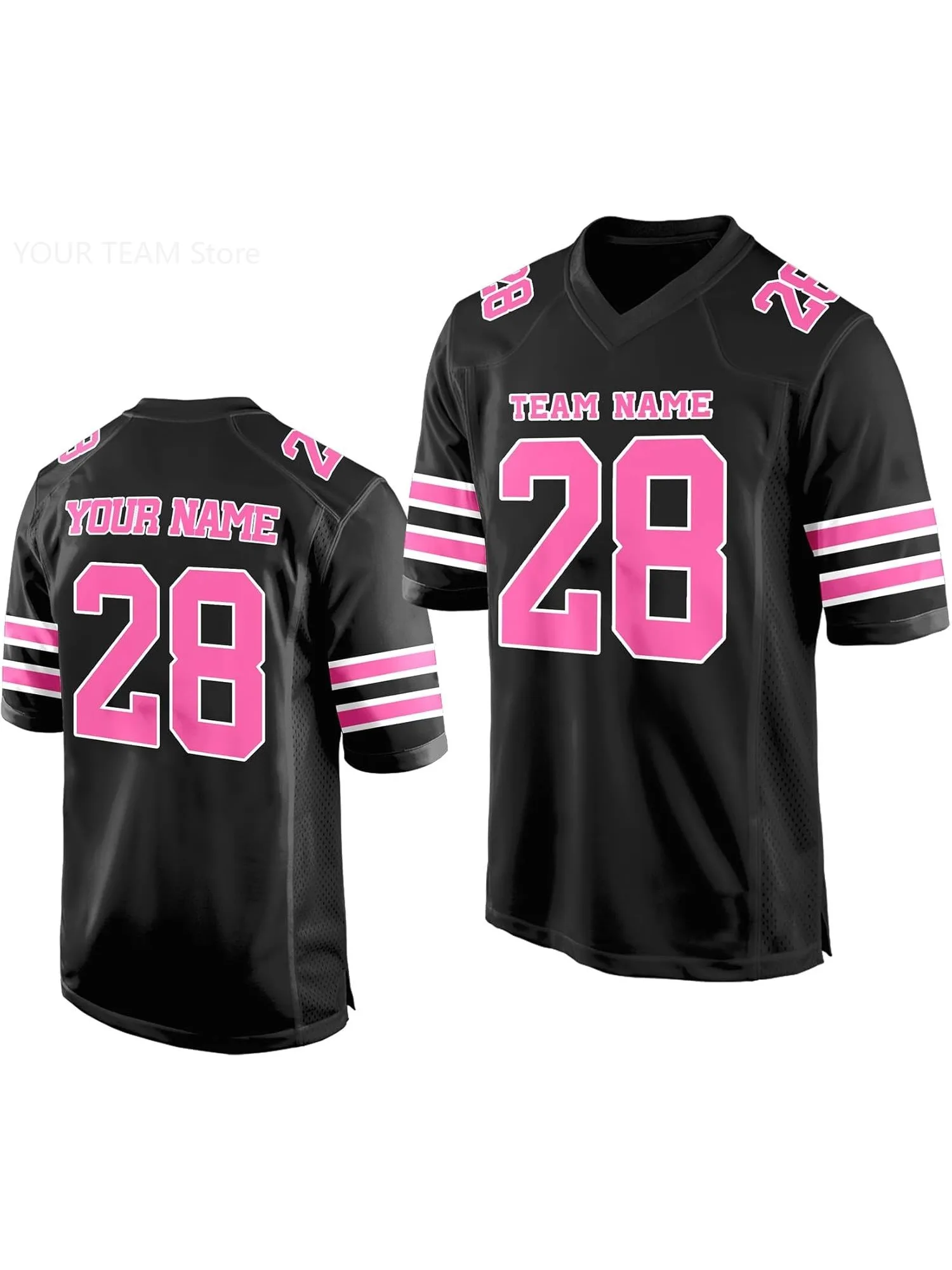 Aangepaste voetbalshirts Gepersonaliseerde teamnaam Nummer Oefenjersey Aangepast voetbalshirt voor heren Jeugd Dames Kinderen - afbeelding 2