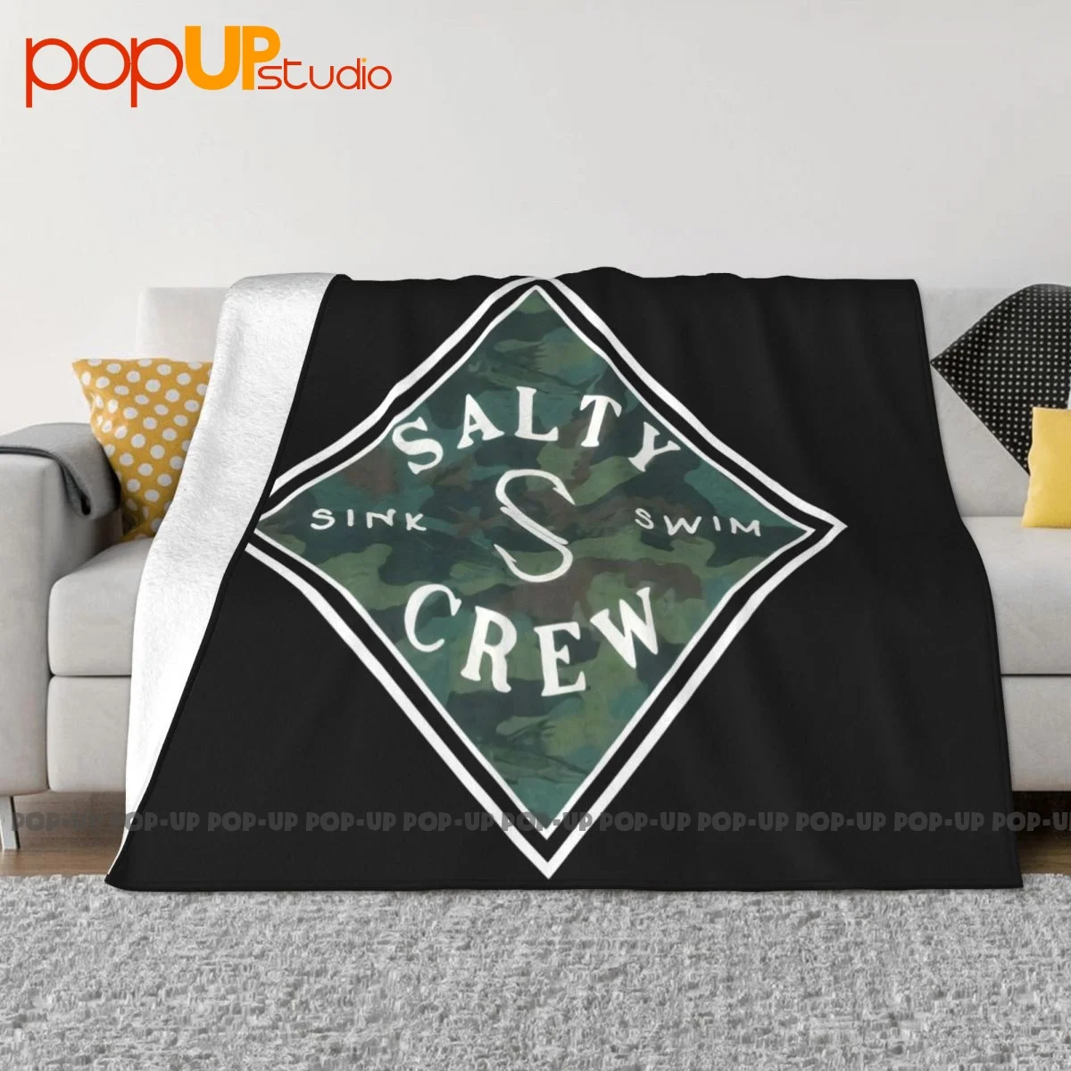 Salty Crew Blanket Casual Classic All Season Cover Blanket Home Decotation