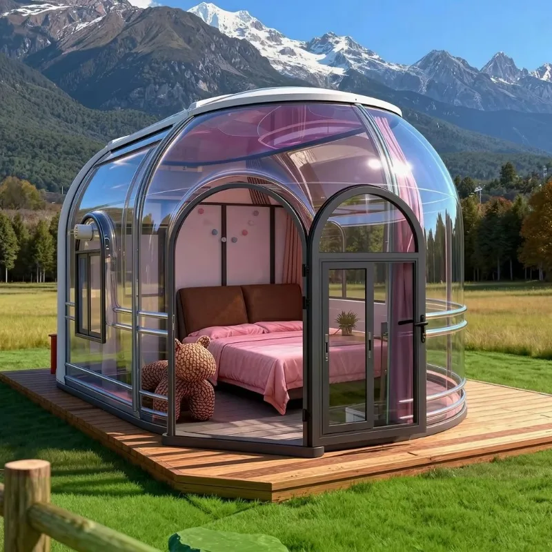 Modern Glamping Hotel Hot Sale Transparent Bubble House Insulated Star View Dome Pod for Outdoor Resort Accommodation