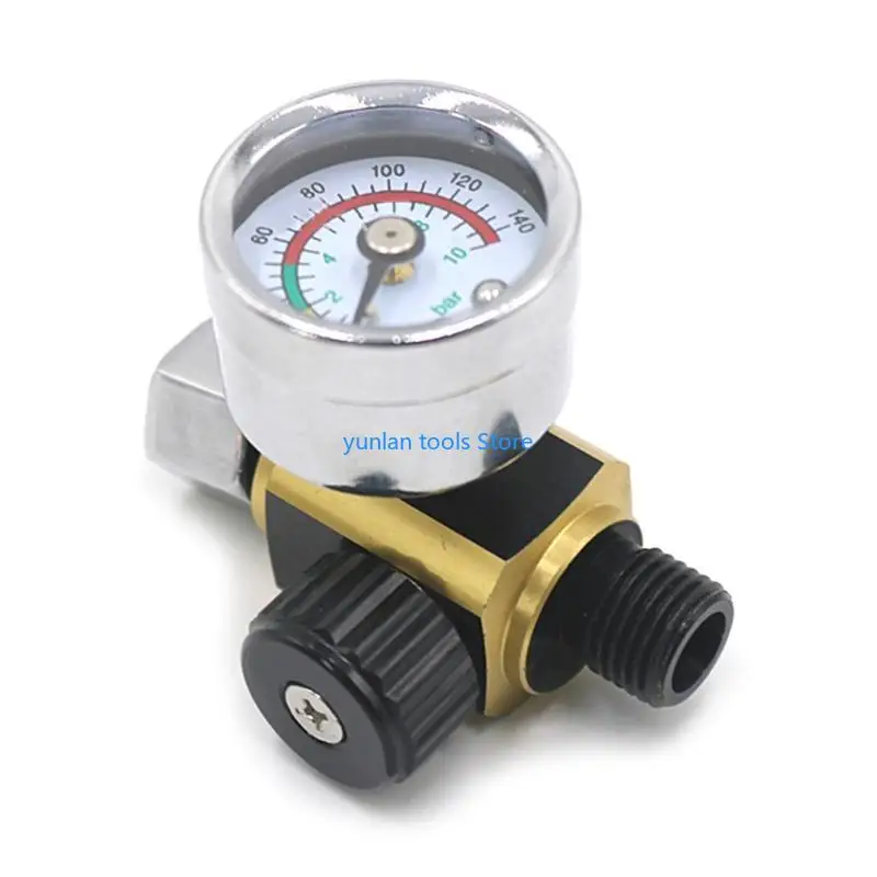 50LB 1/4in Guns Air Pressure Regulator Oil Water Separator Gauge Pneumatic Tool