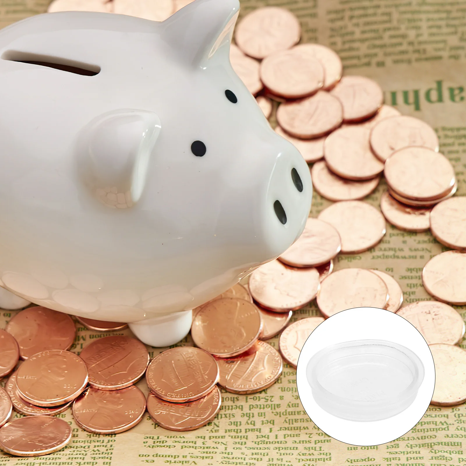 Rolhas de pvc para economizar bancos, fácil instalação, vedação durável, tampas para caixa de dinheiro, rolha de pvc para economizar banco, com 10 peças