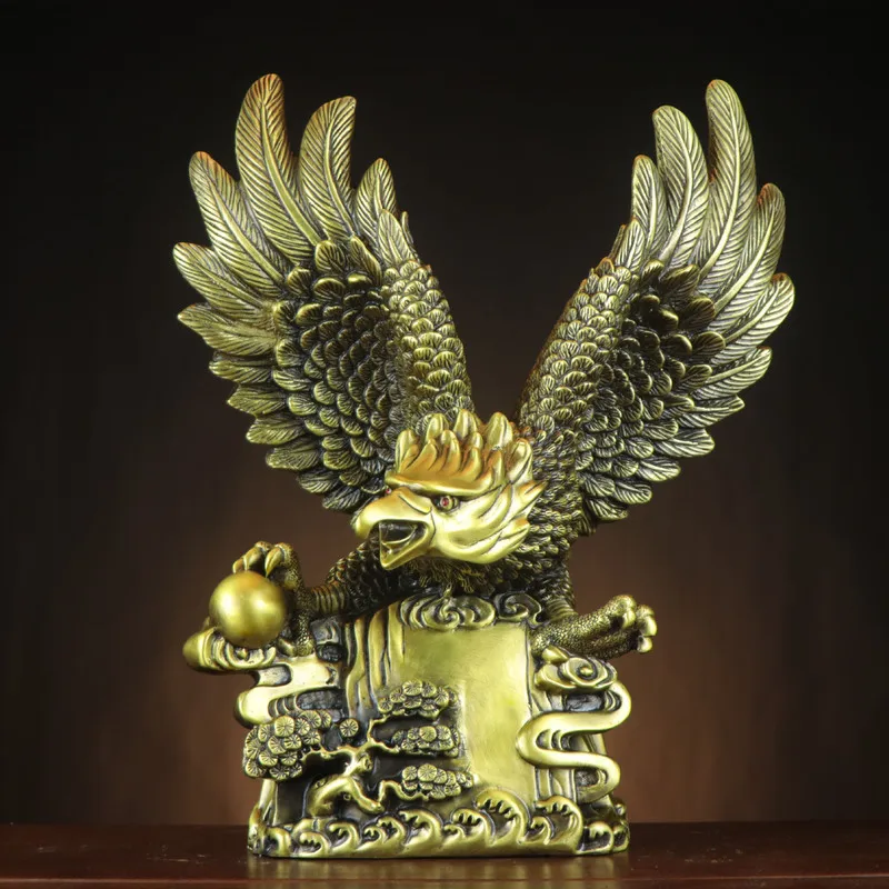 : Soaring Wings, Grand Ambition - Home Decor Store Ornament, Brass Eagle Craft