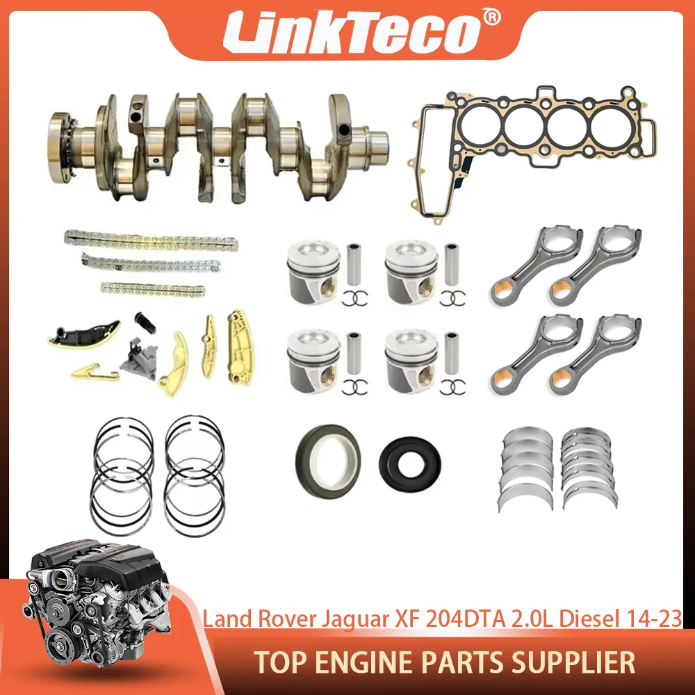 Timing Chain Kit Crankshaft Kit Piston For Land Rover Discovery Sport Jaguar E-PACE XE 204DTA 204DTD AJ200D 2.0L Diesel 14-23