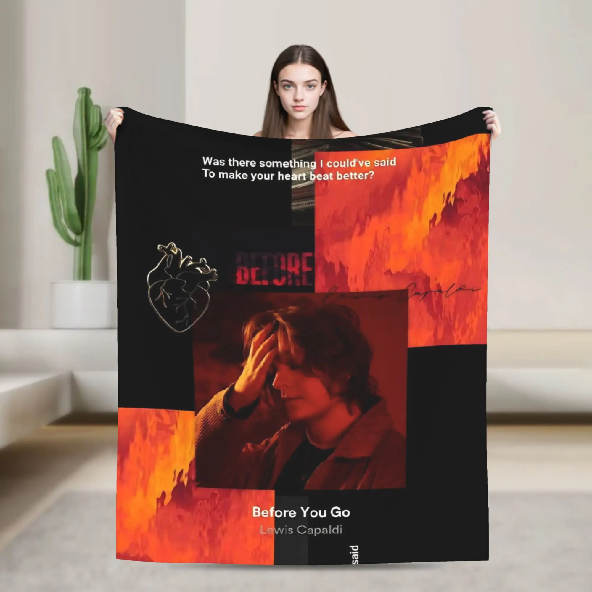 Lewis Capaldi Tour 2026 Blanket Cozy Soft  Throw Blankets for Bed 50x60 Inch Multiple Sizes Bedding Throws