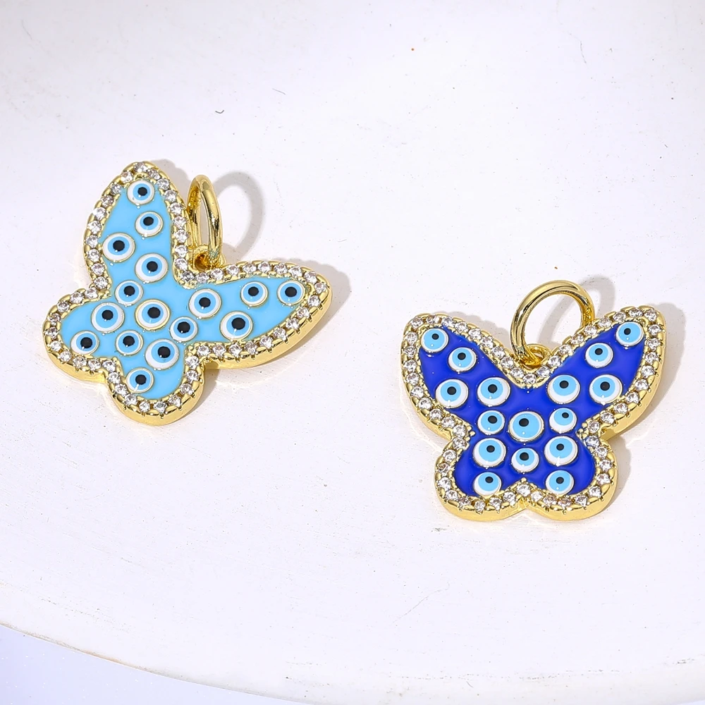 Juya Handwerk Bunte Emaille Anhänger Hausschuhe Hamsa Fatima Türkische Griechische Bösen blick Charms Für DIY Mode Schmuck Machen – Detail 27