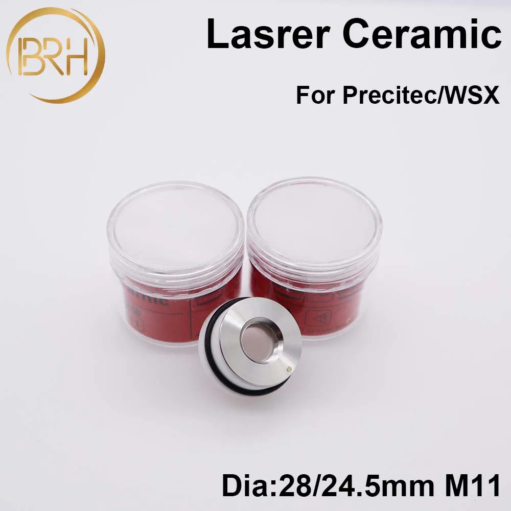 BRH Precitec/WSX السيراميك الفوهات حامل KTB2 يخدع P0571-1051-00001 ل Precitec HSG الألياف رأس تقطيع ليزر
