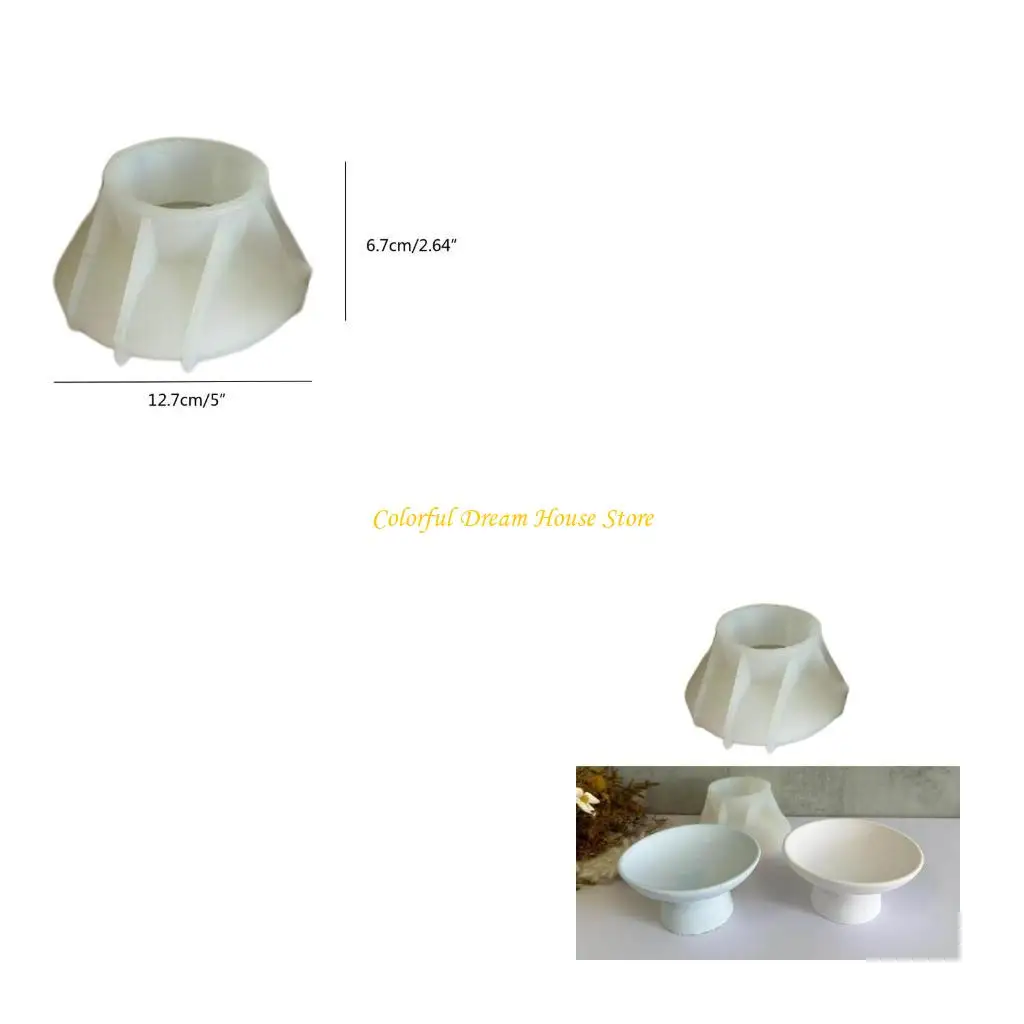 

Fruit Tray Silicone Mold Concrete Casting Mold for Making Plaster Crafts