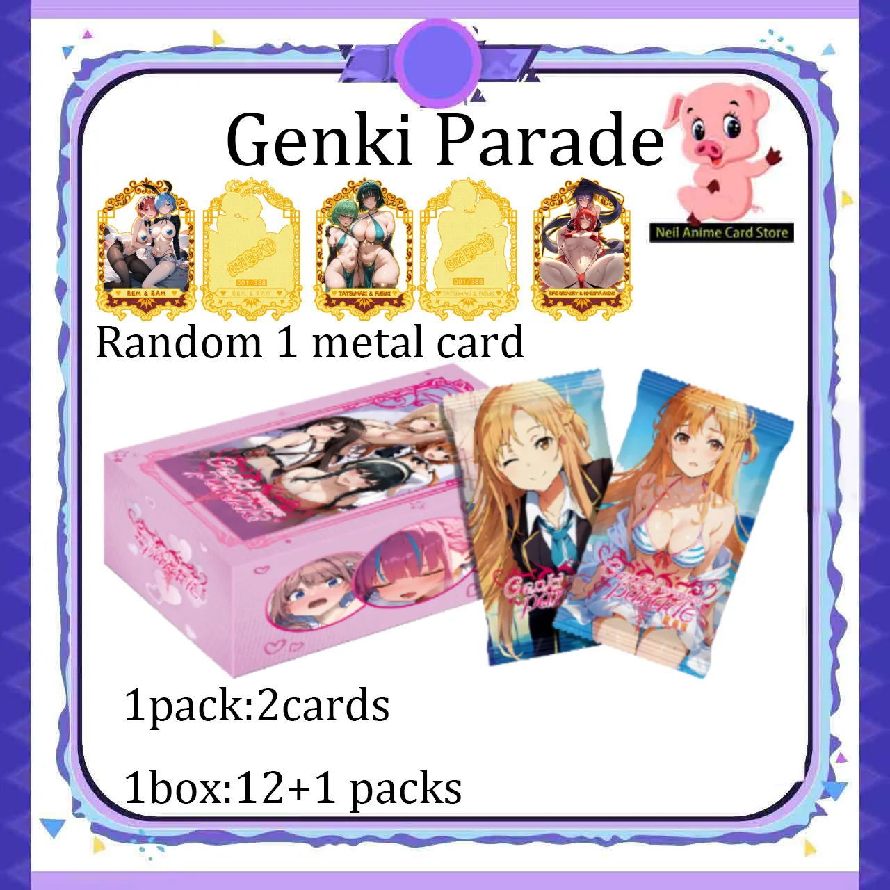 2025, el más nuevo desfile Genki, historia de la diosa, tarjetas de colección Waifu, caja de refuerzo ACG TCG Doujin, juguetes y pasatiempos, regalo