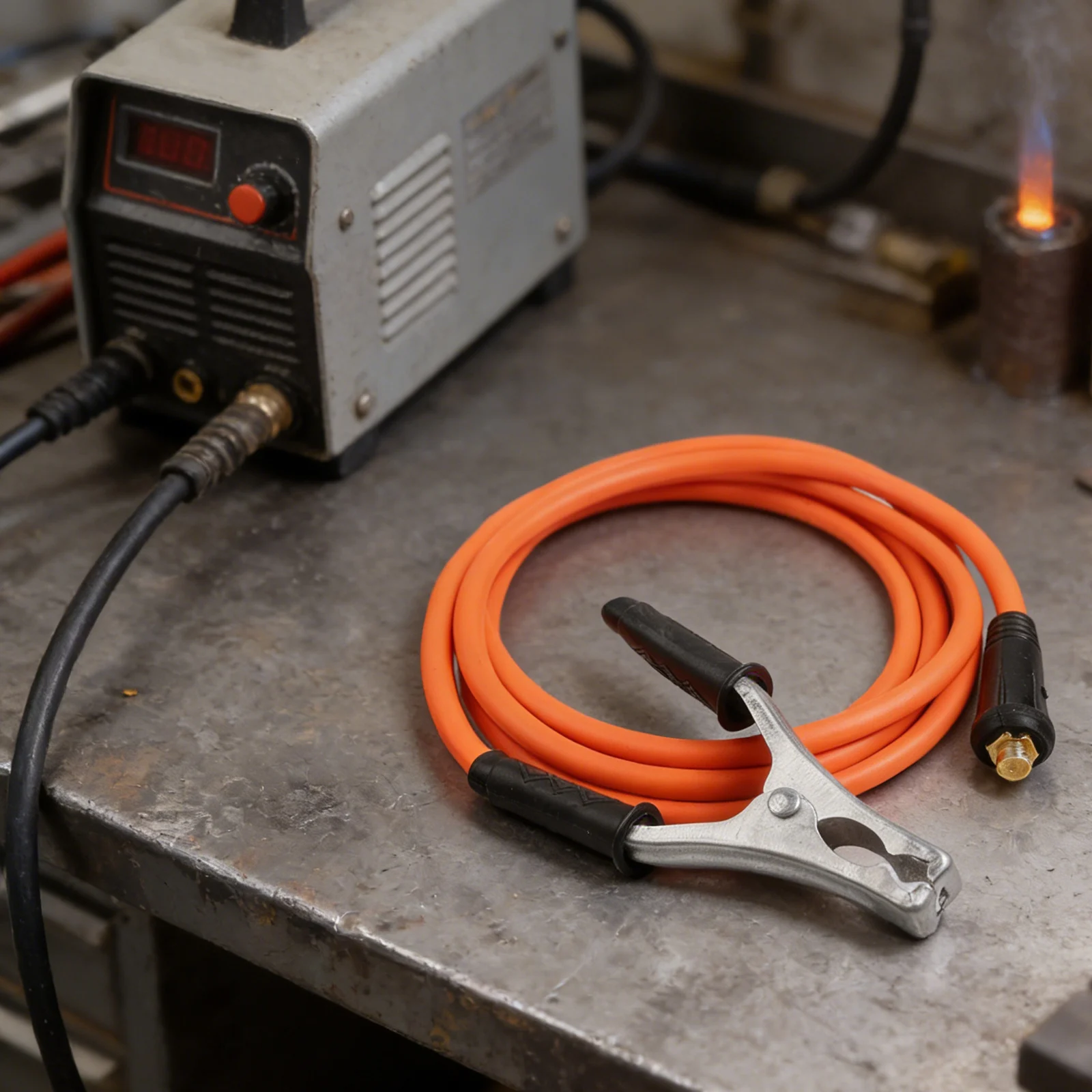Electrode Holder with 7M 10M Welding Cable and Ground Wire for MMA Spark Welder Reliable Anti Drop Safety Grip