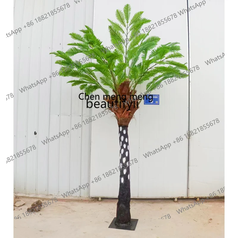 cc182Simulation Large Tree Large Plant Fake Sand Tree Tropical Rainforest Indoor and Outdoor Landscape Fake Trees Decoration