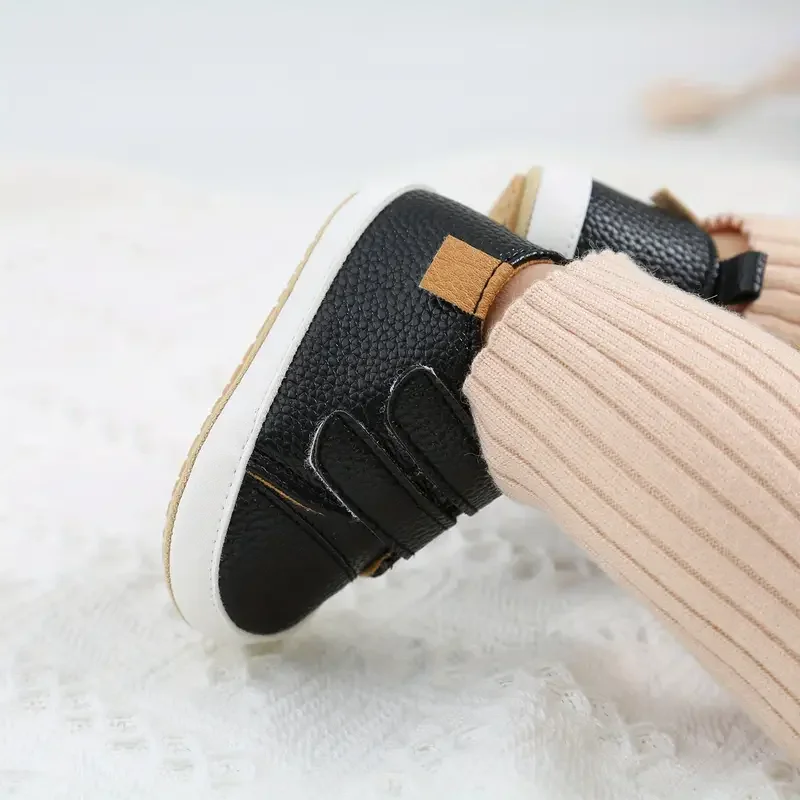 Newborn Baby Shoes Leather Casual Non-slip Toddler Infant Kids Boys Girl Walker Sneakers