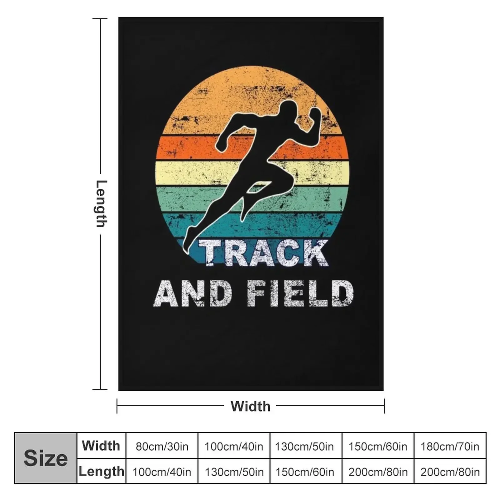 Track and field / track & field funny / Running Motivation Throw Blanket Hair heavy to sleep Blankets For Baby Soft Big Blankets