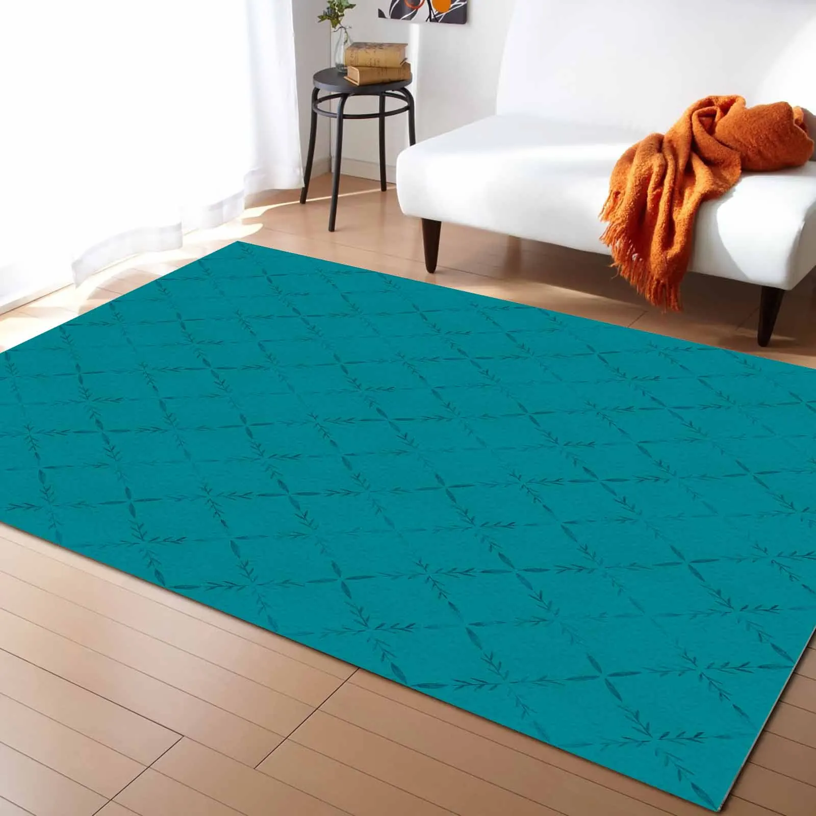 

Diamond Grid Texture Carpet For Home Living Room Bedroom Bedside Decor Large Area Rug Teen Room Decor Carpet