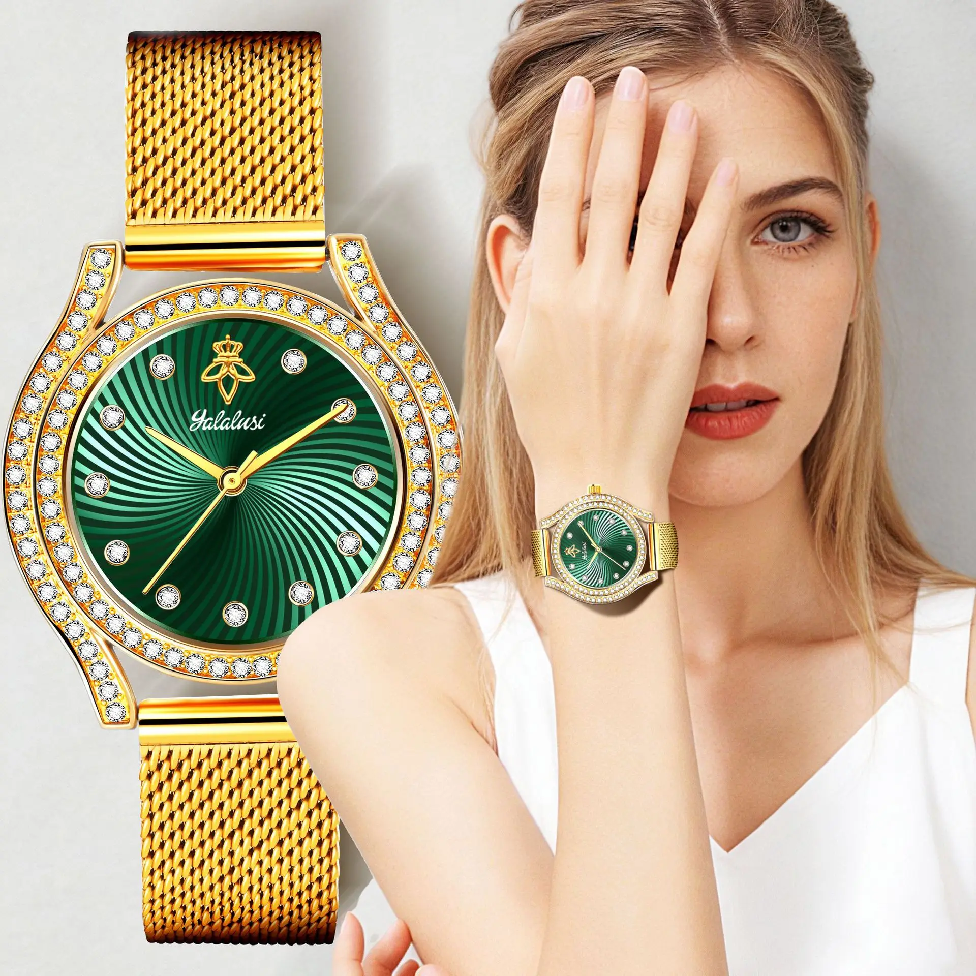 

Новые женские часы, модные и стильные, с круглым циферблатом, повседневные, в качестве подарка для женщин, креативные и высококачественные, тщательно отобранные часы.