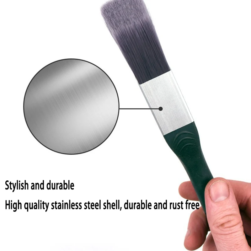 Car Gap Air Conditioning Vent Cleaning Car Interior Wheel Hub Brush Wall Spraying Edge And Corner Shaped Brush 3-Piece Set