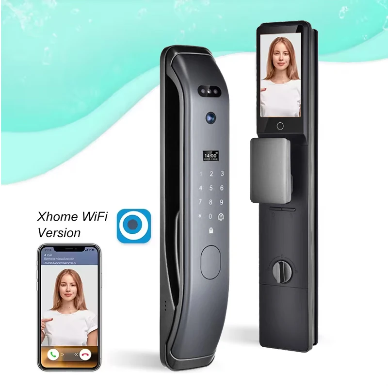 Dual Battery Real Time Video Intercom Tuya Smart Lock Smart Lock With Camera Digital Aluminium Door Fingerprint Smart Lock