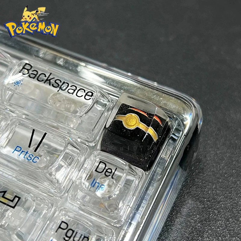 Pokemon Pokeball Ultra Ball Keycap Mechanical Keyboard Resin Transparent Keycap Pokemon Ball Master Safari Ball Gift Fifth Wave