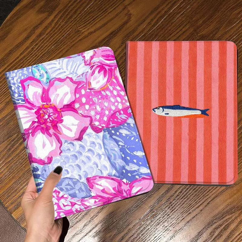 

Чехол для планшета с рисунком розовых цветов для Samsung Galaxy Tab S7 S8 S9 S10 FE Lite, подарок