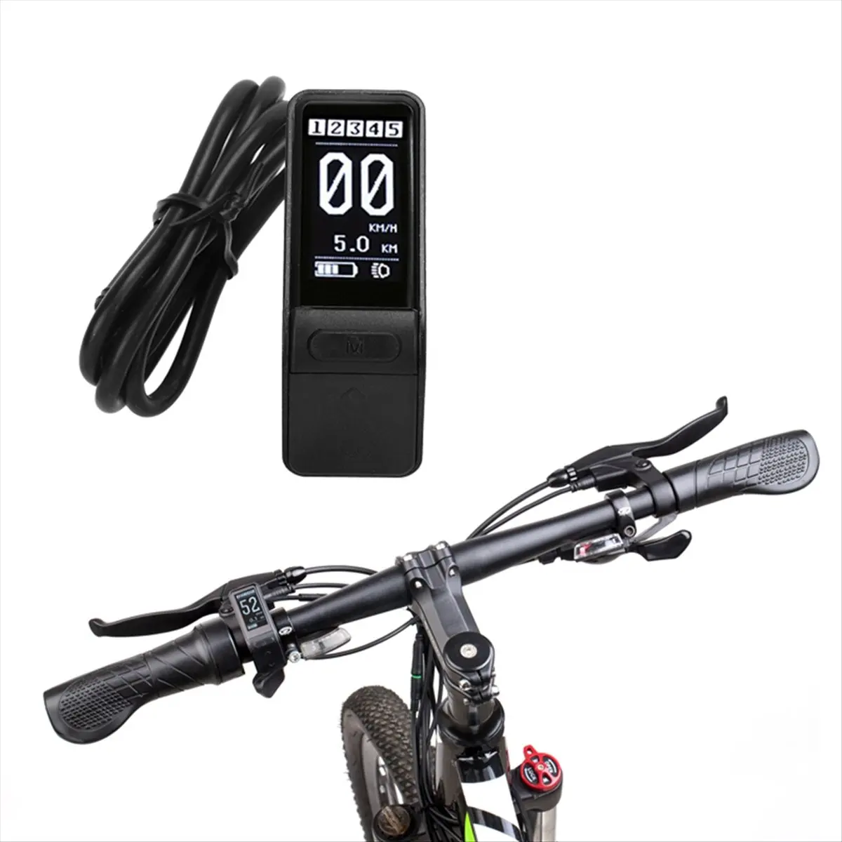

Мини-дисплей AD45 SW102 LCD для электровелосипедов Bafang BBS0102 BBSHD M400 G330 G510 M620 с 5-контактным разъемом, 36В 48В 52В 750Вт