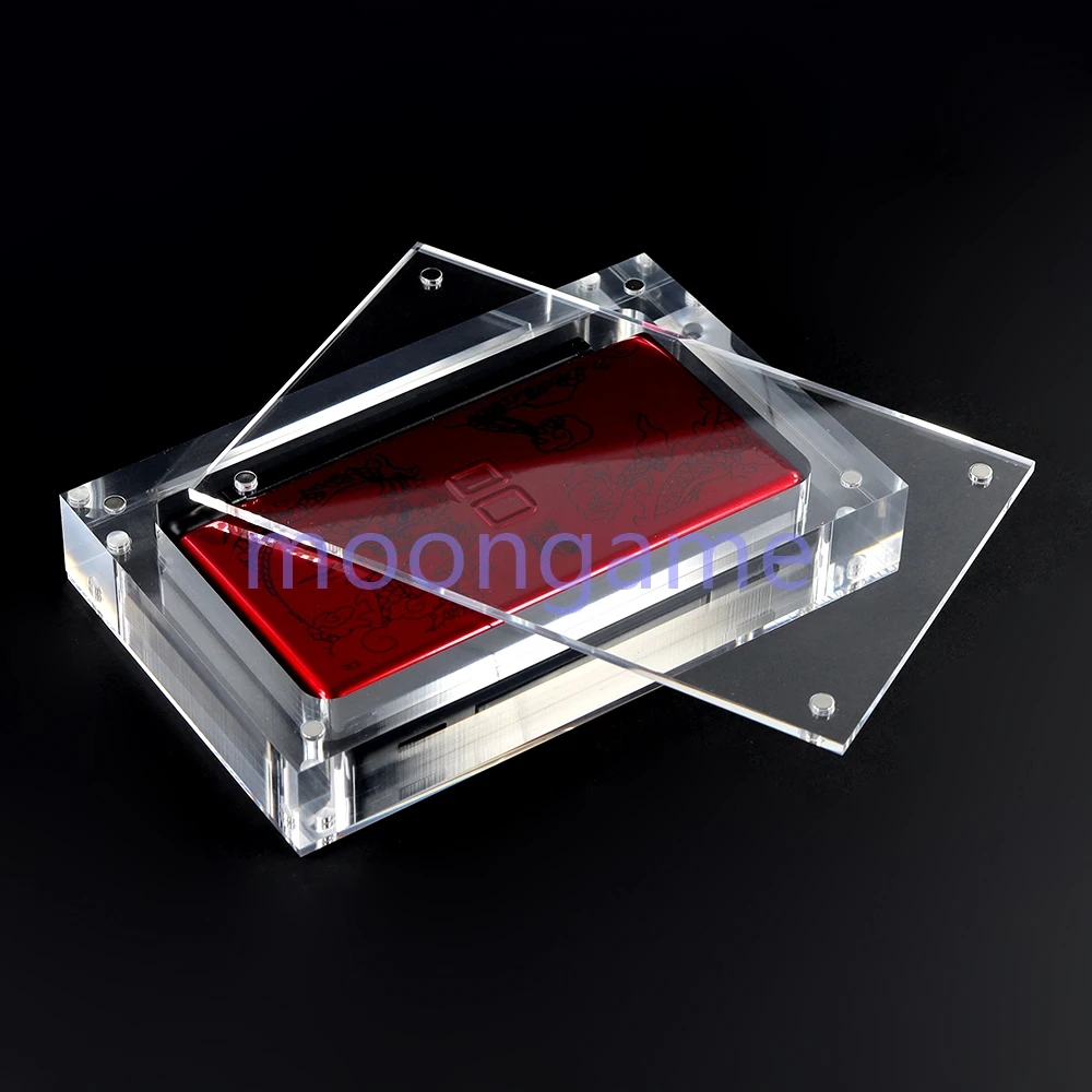 OCGAME 1 Stück Acryl-Display-Schutzhülle für GB GBA GBC GBM GBP GBA SP NDSL New 2DS XL GW Spielkonsolen-Box Hochtransparente Hülle 3