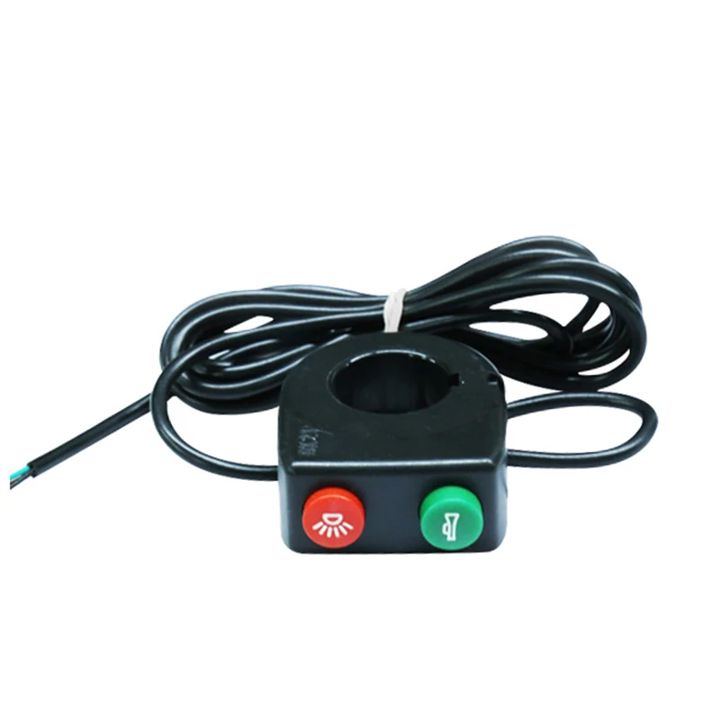 Button Switch Cables Electric Bicycle Headlight Horn On off Plastic Scooter Waterproof Wires Convenient Useful