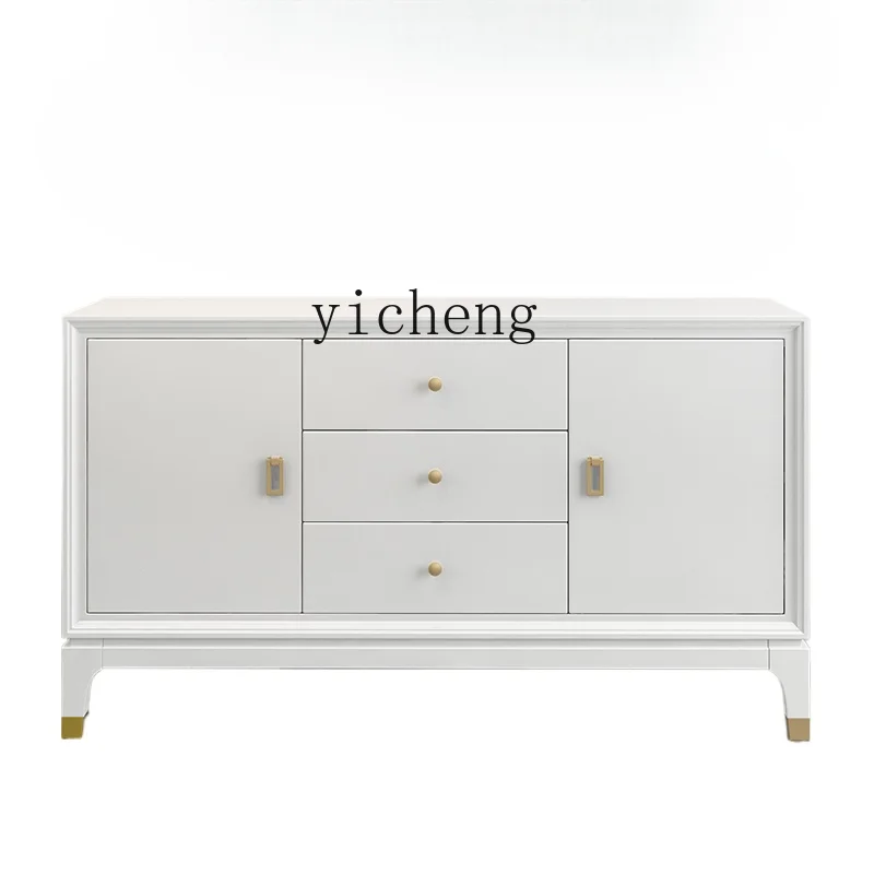 ZC TV Bench for Bedroom Small Apartment Modern Heightened Floor Cabinet Master Bedroom Storage Bed Front Cabinet