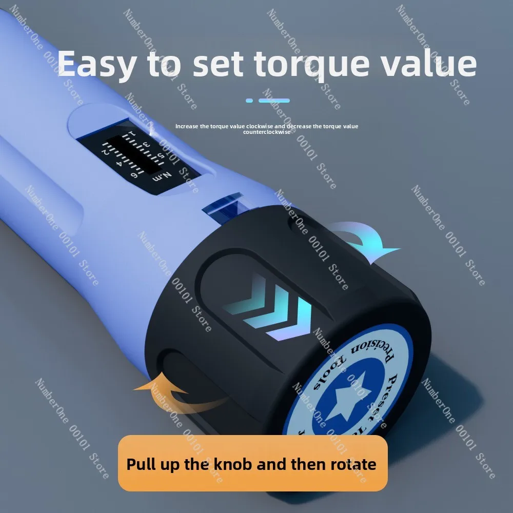 Cross-border preset torque screwdriver screwdriver adjustable manual torque idling torque meter
