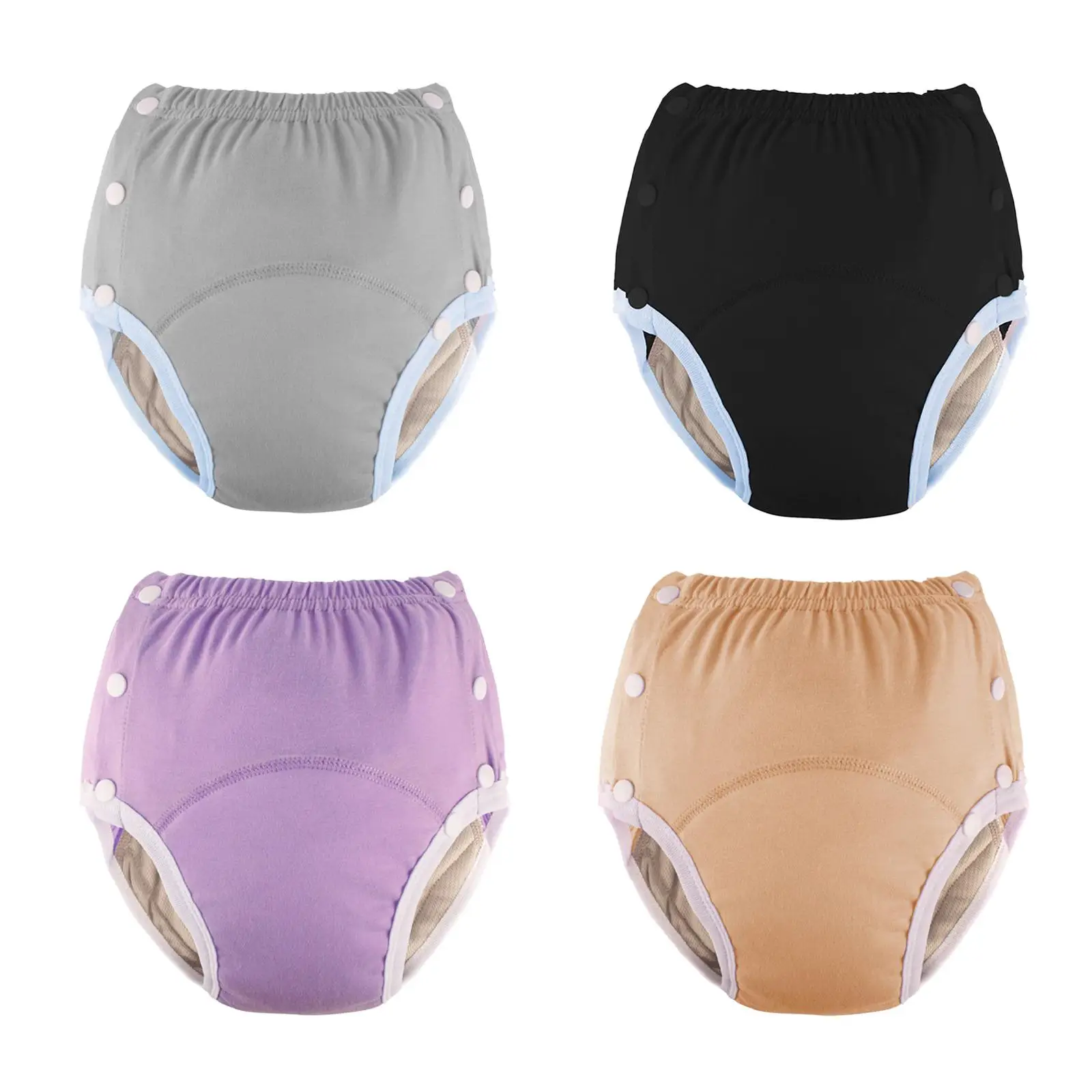 Cloth Diaper Washable Nappy Cover Waterproof Incontinence Pants for Elderly Women Men Leak Protection