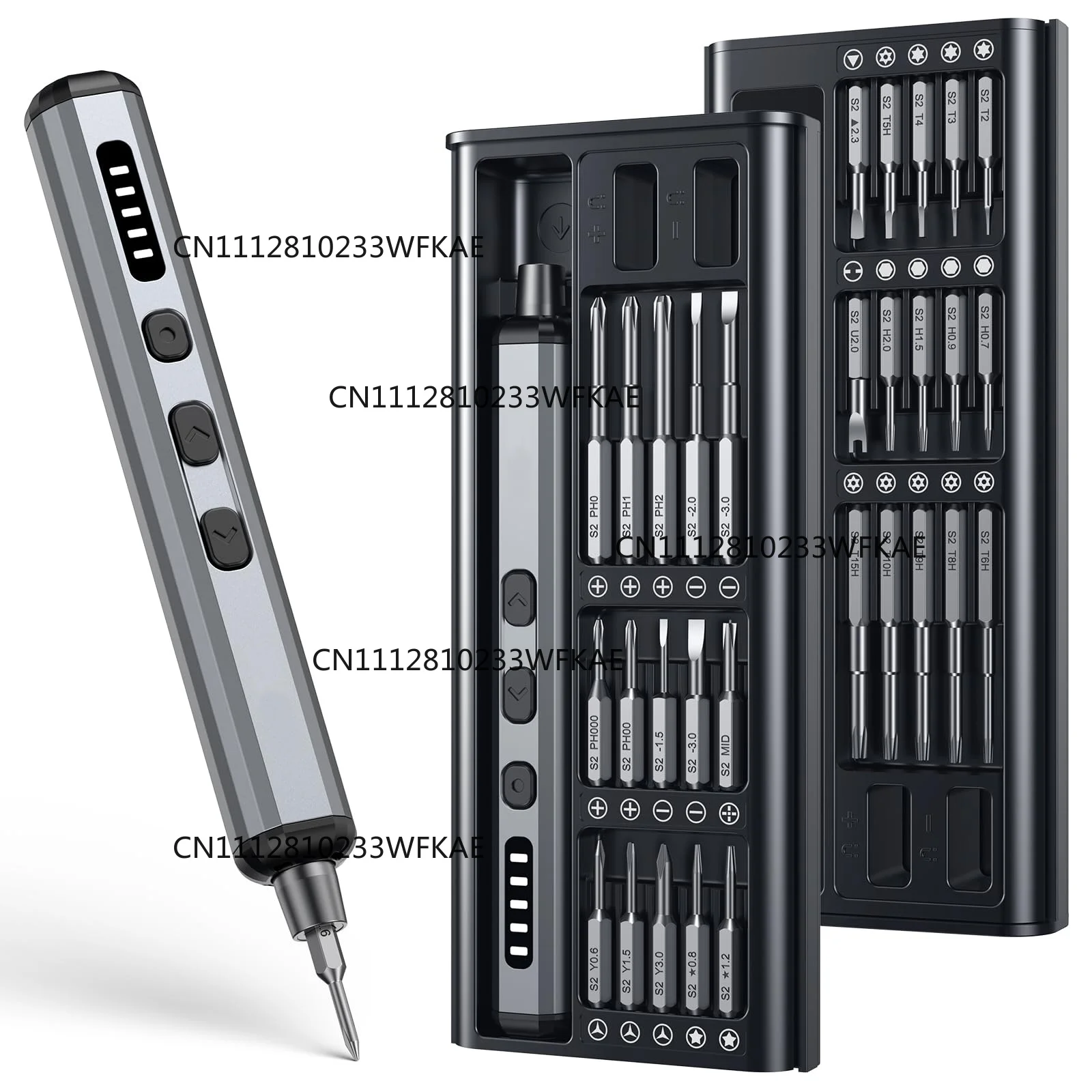 Mini Electric Screwdriver Set 38 in 1 Magnetic Screwdriver with 30 Bits 5 Torque Settings Multi-Function Repair Power Tool Set