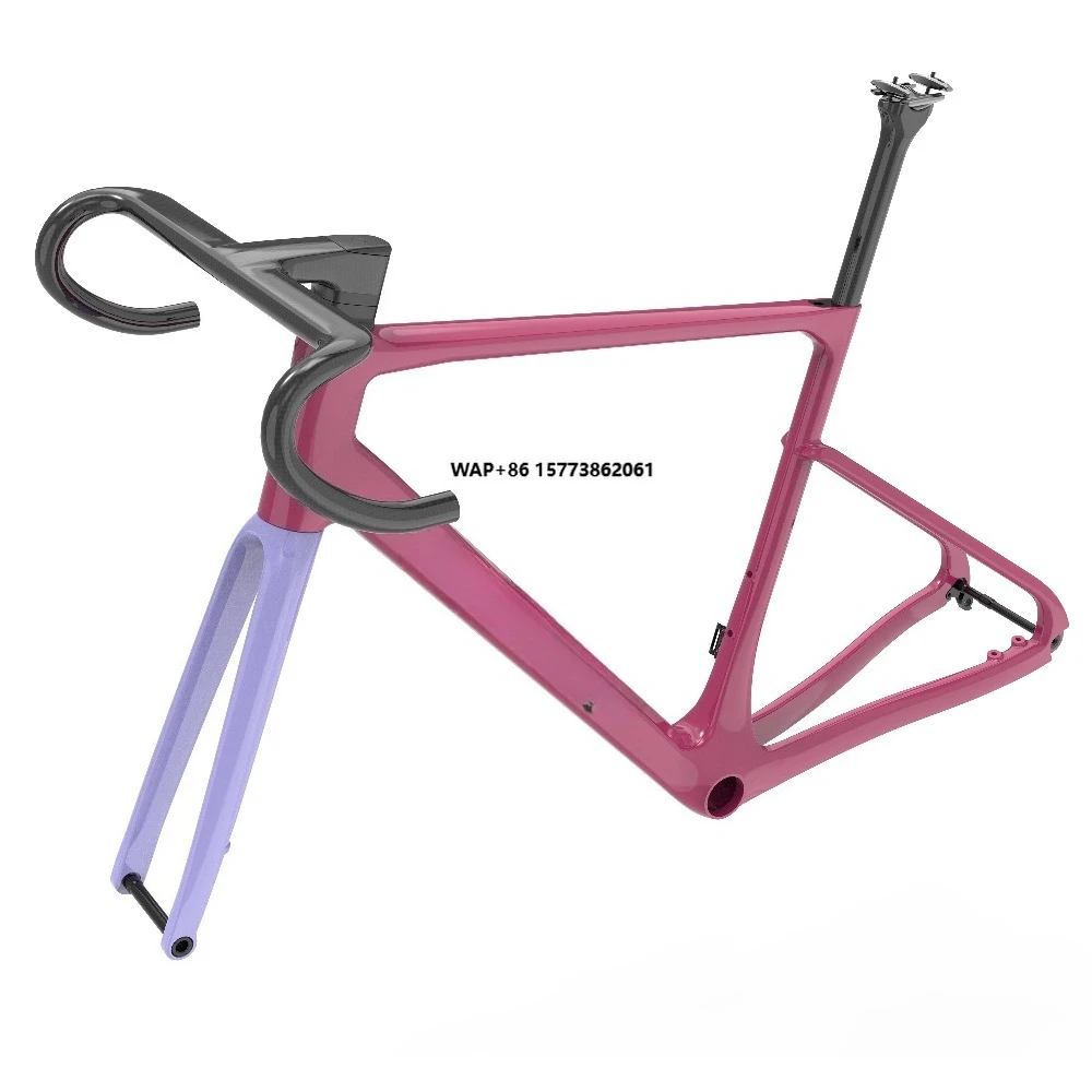 

700c UCI Certified Carbon Fiber Road Bike for Men & Women All Cable Hidden Disc Brake City Bike